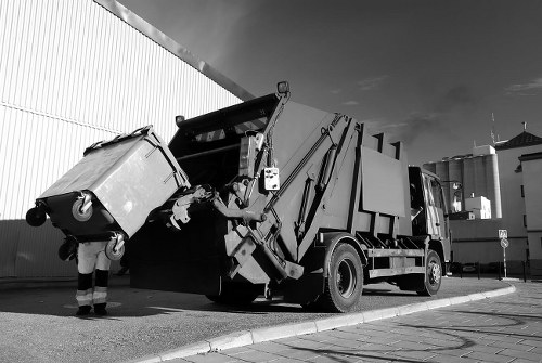 Different types of recyclable business waste materials