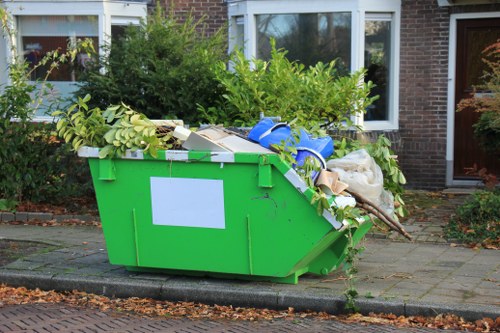 Clean and safe construction area post-waste clearance in Canarywharf